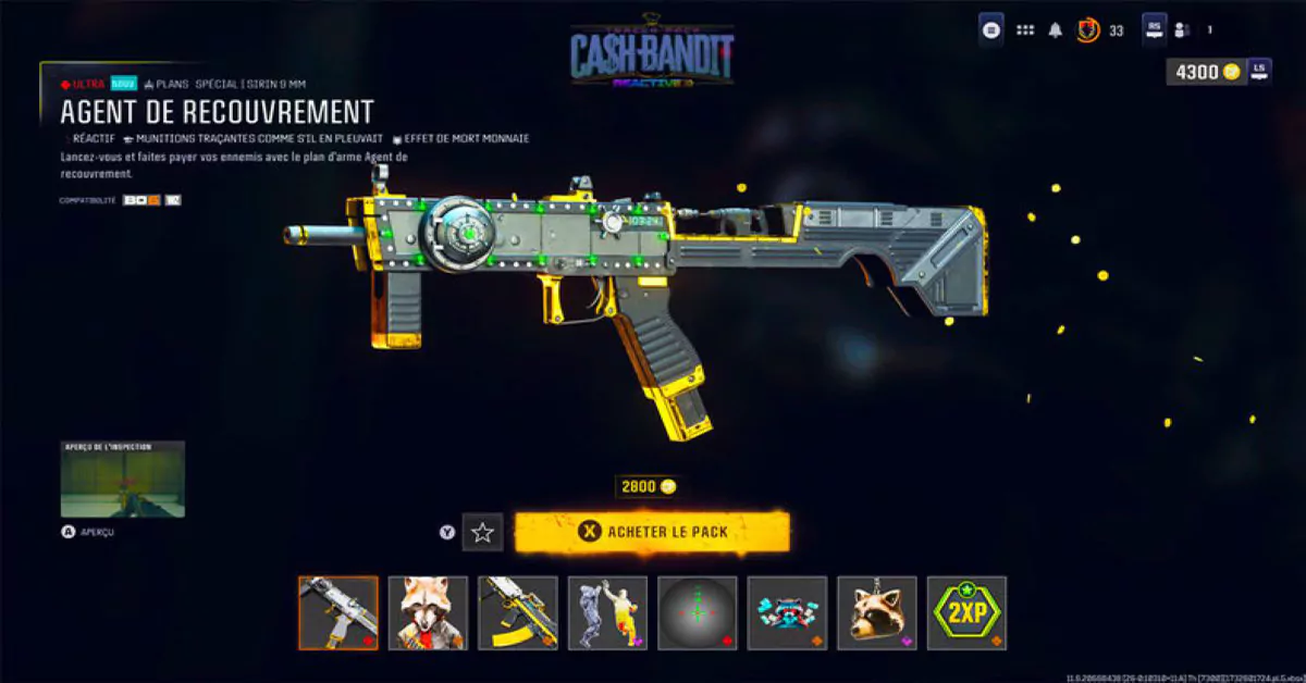 skin black ops 6 de la sirin 9mm qui est pay to win