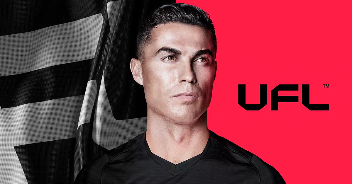 image promotionnelle d'ufl le jeu de foot avec cr7 comme ambassadeur
