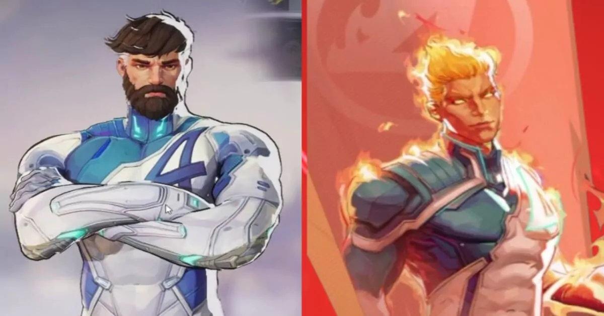 La Torche Humaine et La Chose révélés dans une fuite Marvel Rivals.