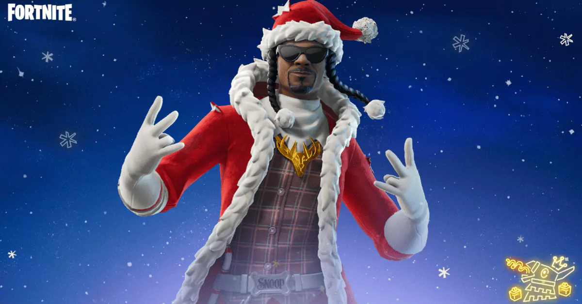 Skin Santa Dogg offert gratuitement pendant Winterfest 2024 dans Fortnite